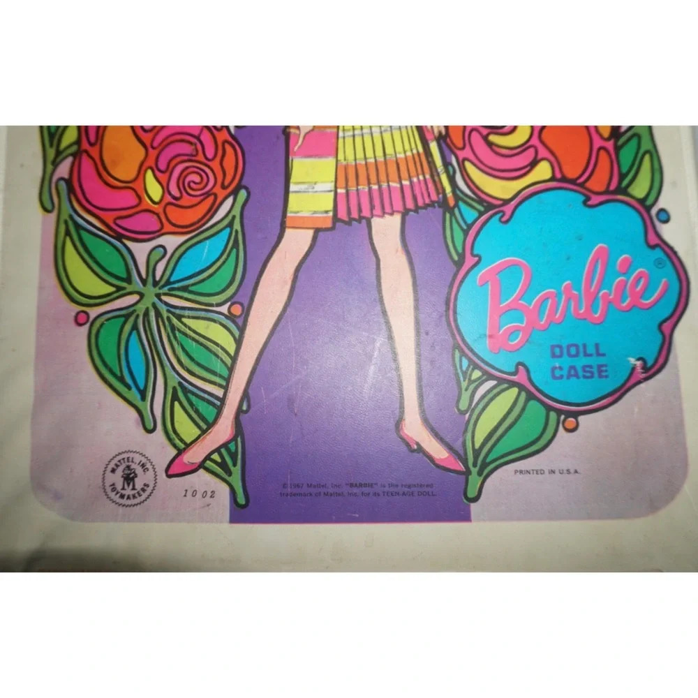 Barbie Doll Case Vintage 1967 Mattel Toy Makers #1007 Psychedelic Barbie image - Picture 3 of 13